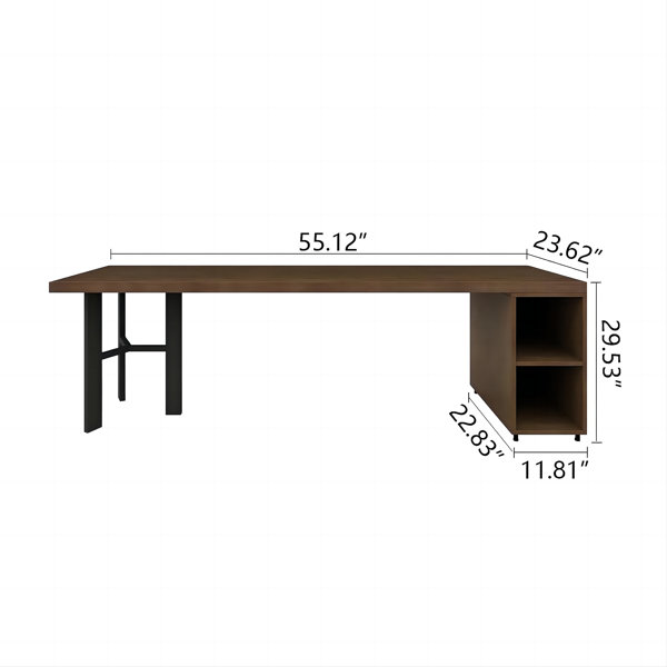 Hokku Designs Ratimir Rectangle Writing Desk | Wayfair